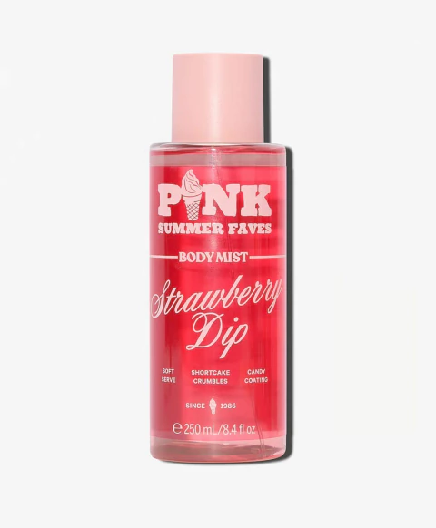 Body Splash Strawberry Dip Summer Faves Pink - 250ml