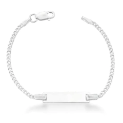 Pulseira Elo Groumet Infantil Placa