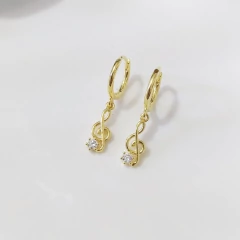 Brinco Argola Pingente Letra de Música - comprar online