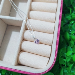 Gargantilha Mini Coração Zircônia