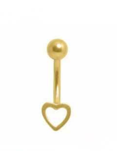 Piercing Umbigo Coração