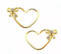 Piercing Daith Laço Cravejado - comprar online