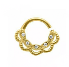 Piercing argola torsão daith/septo