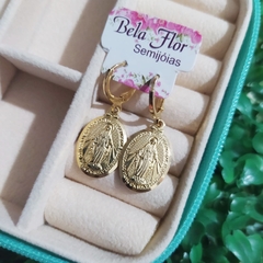 Brinco Argola Pingente Nossa Senhora das Graças