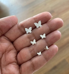 Trio Brincos Borboletas Lisas