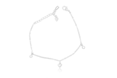 Pulseira Mini Coração e Ponto de Luz
