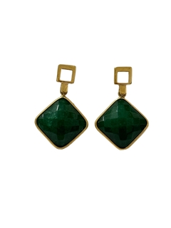 Brinco Pedra Verde