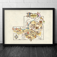 Mapa Ilustrado Somerset