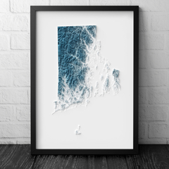 Mapa de Rhode Island