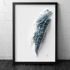 Mapa Topográfico de Taiwan