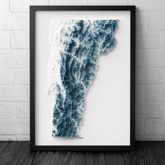 Mapa do Vermont
