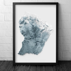 Mapa da Guiana Francesa.