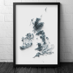 Mapa das Ilhas Britânicas.