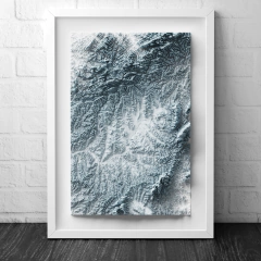 Mapa topográfico de Curitiba