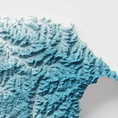 Outra visão detalhada do mapa topográfico de São Joaquim