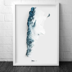Mapa topográfico da argentina