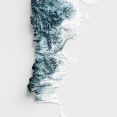 Mapa decorativo 3D sample 2