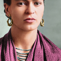 Foto Colorizada da Pintora Mexicana Frida Kahlo