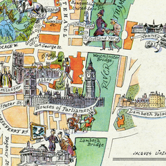 Mapa de Westminster, Inglaterra