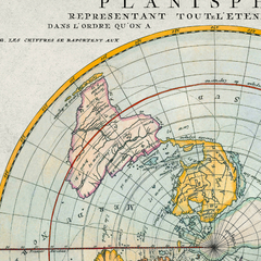 Mapa Terra Plana - 1715