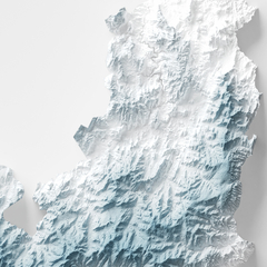 Mapa Topográfico do Parque Nacional Chapada dos Veadeiros