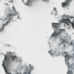 Mapa do mundo 3D