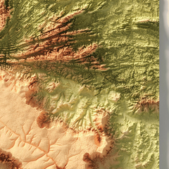 Mapa hipsométrico da Chapada do Araripe