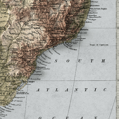 América do sul vintage