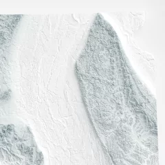 Mapa da Dakota do Sul, Estados Unidos