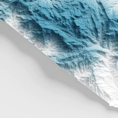 Mapa Parque Nacional do Itatiaia - Relevo Artístico - Highland Restaurações | Mapas, Quadros e Pôsteres Históricos