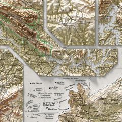 Mini Mapas de municípios variados, incluindo o parque nacional da serra da canastra