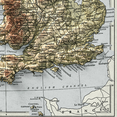 Mapa retrô das Ilhas Britânicas do Reino Unido