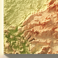 Mapa Colorido da Chapada dos Veadeiros