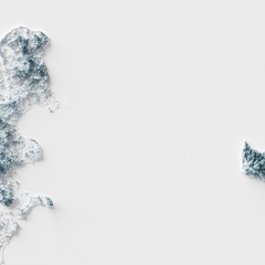 Mapa 3D da Dinamarca