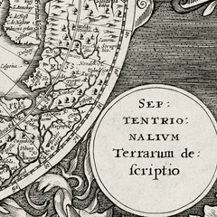 Mapa Hyperborean de Janssonius Heirs baseado na versão original de Gerardo Mercator.