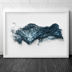 Mapa Topográfico da Turquia