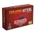 Caja del juego de cartas "Exploding Kittens – Edición Original" en español. La tapa muestra un gato negro con forma de granada, acompañado del texto “Un juego de cartas para los amantes de los gatos y de las explosiones”. Se indica que es para 2 a 5 jugad