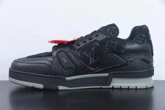 Tênis Louis Vuitton LV Trainer x Nigo Black Denim na internet