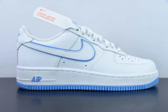 Tênis Nike Air Force 1 Low LX White Blue - comprar online