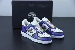 Tênis Nike Air Force 1 Low '07 White Black Gold Purple