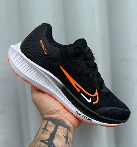 NIKE RUNNING PRETO LARANJA - comprar online