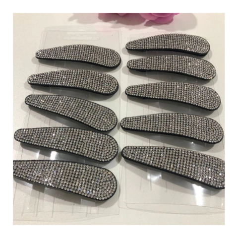 Presilha Tic Tac com Brilho Prata