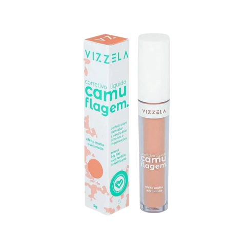 Corretivo Líquido - Vizzela - Camuflagem Salmão - comprar online