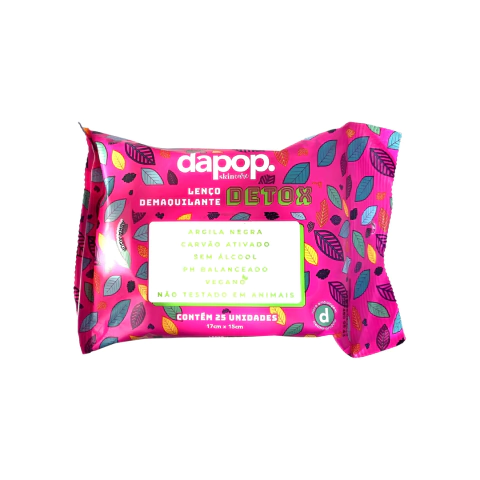 Lenço Demaquilante Detox - Dapop