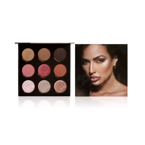 Paleta Multifuncional 9 cores - Contorno + Blush + Iluminador 9 necessários - By Pamella