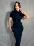 Conjunto Saia Midi e Cropped Manga Curta - Bibi Boutique