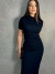 Conjunto Saia Midi e Cropped Manga Curta - loja online