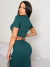 Conjunto Saia Midi e Cropped Manga Curta - comprar online