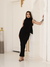 Vestido Longo com Abertura nas Costas e Amarração no Pescoço - Bibi Boutique