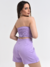 Conjunto Alfaiataria Shorts Saia e Cropped Tomara que Caia - Bibi Boutique